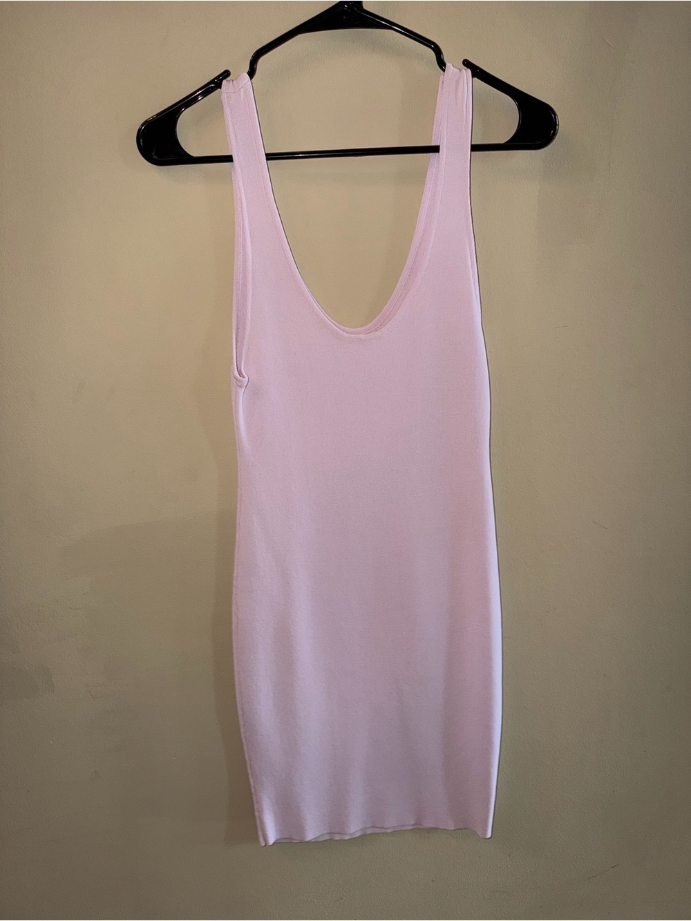 Zara’s knit Scoop Neck - Light Pink dress